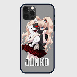 Чехол для iPhone 12 Pro MONOKUMA JUNKO, цвет: 3D-черный