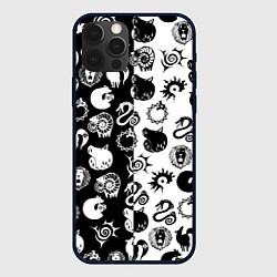 Чехол для iPhone 12 Pro ЭМБЛЕМЫ МАГИЧЕСКАЯ БИТВА JK, цвет: 3D-черный