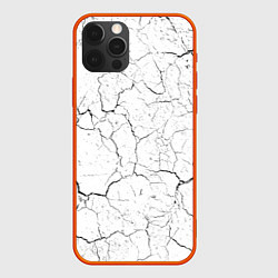 Чехол для iPhone 12 Pro Трещины, цвет: 3D-красный