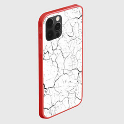 Чехол для iPhone 12 Pro Трещины, цвет: 3D-красный — фото 2