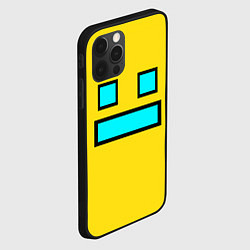Чехол для iPhone 12 Pro Geometry Dash: Smile, цвет: 3D-черный — фото 2