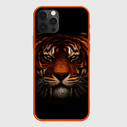 Чехол для iPhone 12 Pro TIGER, цвет: 3D-красный
