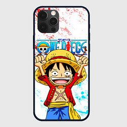 Чехол для iPhone 12 Pro ONE PIECE ВАН ПИС GLITCH, цвет: 3D-черный