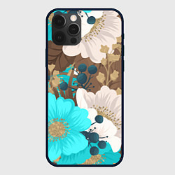 Чехол для iPhone 12 Pro Красивые цвеТы, цвет: 3D-черный