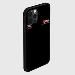 Чехол для iPhone 12 Pro AUDI АУДИ QUATTRO с Z, цвет: 3D-черный — фото 2