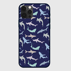 Чехол iPhone 12 Pro Акулы разные