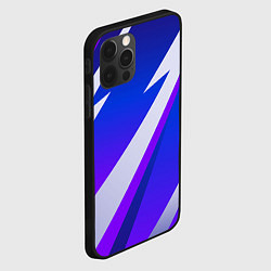 Чехол для iPhone 12 Pro SPORT STYLE BLUE, цвет: 3D-черный — фото 2