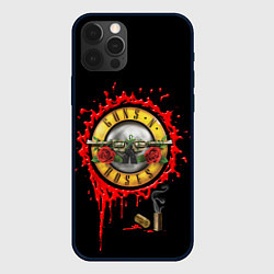 Чехол для iPhone 12 Pro GUNS N ROSES, цвет: 3D-черный