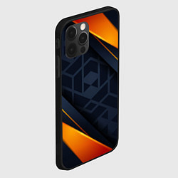 Чехол для iPhone 12 Pro BLACK ORANGE, цвет: 3D-черный — фото 2