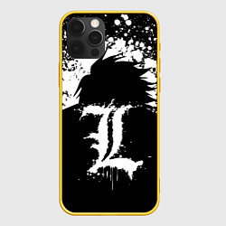 Чехол iPhone 12 Pro Death Note брызги краски