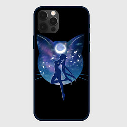 Чехол iPhone 12 Pro Sailor Moon силуэт