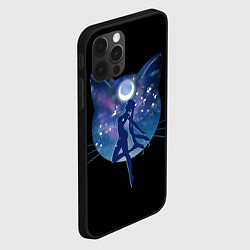 Чехол для iPhone 12 Pro Sailor Moon силуэт, цвет: 3D-черный — фото 2