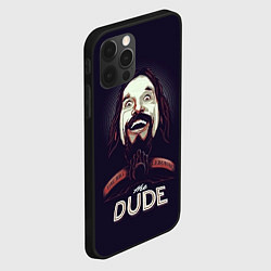 Чехол для iPhone 12 Pro Большой Лебовский The Dude, цвет: 3D-черный — фото 2