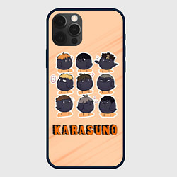 Чехол iPhone 12 Pro Вороны школы Карасуно Haikyu!!