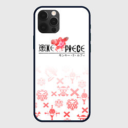 Чехол для iPhone 12 Pro One Piece резиновый Луффи, цвет: 3D-черный
