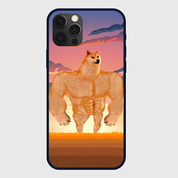 Чехол iPhone 12 Pro Мем собака качок DOGE