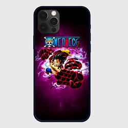 Чехол iPhone 12 Pro Атака резинового Луффи One Piece