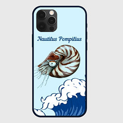 Чехол для iPhone 12 Pro Nautilus Pompilius океан, цвет: 3D-черный