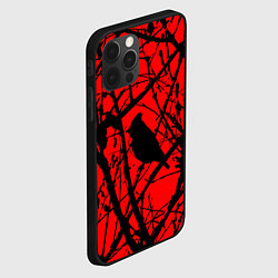 Чехол для iPhone 12 Pro Хоррор Мрачный лес, цвет: 3D-черный — фото 2