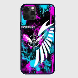 Чехол iPhone 12 Pro FREE FIRE NEON