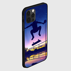 Чехол для iPhone 12 Pro Skateboarding, цвет: 3D-черный — фото 2