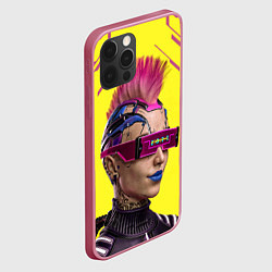 Чехол для iPhone 12 Pro CYBERPUNK 2077 КИБЕРПАНК Z, цвет: 3D-малиновый — фото 2