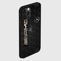 Чехол для iPhone 12 Pro MERCEDES LOGO BRONZE, цвет: 3D-черный — фото 2