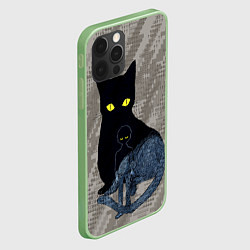 Чехол для iPhone 12 Pro Cat psycho 100 Моб Психо 100 Z, цвет: 3D-салатовый — фото 2