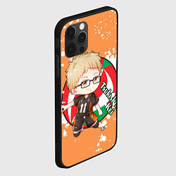 Чехол для iPhone 12 Pro Tsukishima Kei Haikyu Волейбол Z, цвет: 3D-черный — фото 2