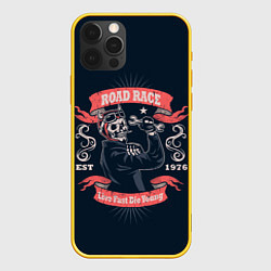 Чехол iPhone 12 Pro Скелет механик