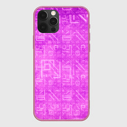 Чехол для iPhone 12 Pro FORTNITE PINK ФОРТНАЙТ, цвет: 3D-малиновый