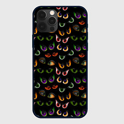 Чехол для iPhone 12 Pro Звериный Взгляд, цвет: 3D-черный