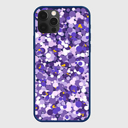 Чехол iPhone 12 Pro Анютины глазки узор