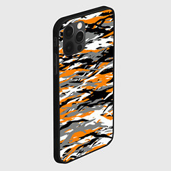 Чехол для iPhone 12 Pro Тигровый камуфляж, цвет: 3D-черный — фото 2