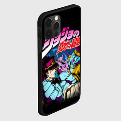 Чехол для iPhone 12 Pro Джотаро Star Platinum, JoJos Bizarre Adventure, цвет: 3D-черный — фото 2