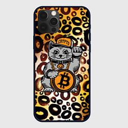 Чехол iPhone 12 Pro BitCoin кот