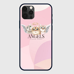 Чехол iPhone 12 Pro Кошечки - ангелы
