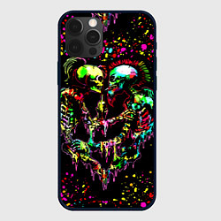 Чехол для iPhone 12 Pro Адская любовь, цвет: 3D-черный