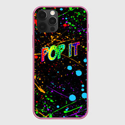 Чехол iPhone 12 Pro POP IT CRAZY BRUSHES ПОП ИТ БРЫЗГИ КРАСОК