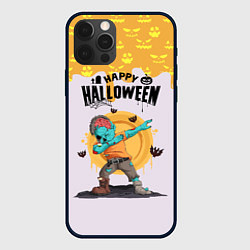 Чехол для iPhone 12 Pro Dab zombie halloween, цвет: 3D-черный