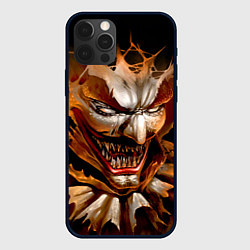 Чехол для iPhone 12 Pro Улыбка смерти в Хэллоуин, цвет: 3D-черный