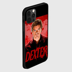 Чехол для iPhone 12 Pro Dexter Декстер портрет постер, цвет: 3D-черный — фото 2