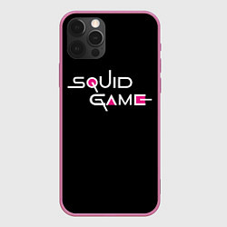 Чехол для iPhone 12 Pro Squid Game, цвет: 3D-малиновый