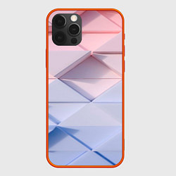 Чехол для iPhone 12 Pro Треугольники для тебя, цвет: 3D-красный