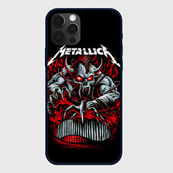 Чехол для iPhone 12 Pro Metallica - Hardwired To Self-Destruct, цвет: 3D-черный