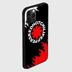 Чехол для iPhone 12 Pro RED HOT CHILI PEPPERS, RHCP, цвет: 3D-черный — фото 2