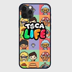 Чехол для iPhone 12 Pro Toca Life: Faces, цвет: 3D-черный