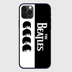 Чехол iPhone 12 Pro The Beatles черно - белый партер