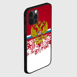 Чехол для iPhone 12 Pro Российский герб, цвет: 3D-черный — фото 2