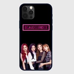 Чехол для iPhone 12 Pro BLACKPINK NEON, цвет: 3D-черный